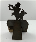 c.1900 Johnnie Walker Lithographed Tin Desktop Calendar Advertising Display