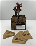 c.1900 Johnnie Walker Lithographed Tin Desktop Calendar Advertising Display