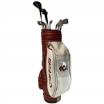 A Set of MacGregor Coca-Cola 100th Anniversary Centennial Celebration Golf Clubs and Staff Bag
