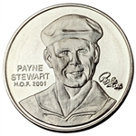 Payne Stewart PGA Tour Partners Club World Golf Hall of Fame 1 Troy Ounce .999 Fine Silver Round