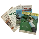 A Group of Vintage Golf World Magazines Featuring Jack Nicklaus and Arnold Palmer 1961-1972