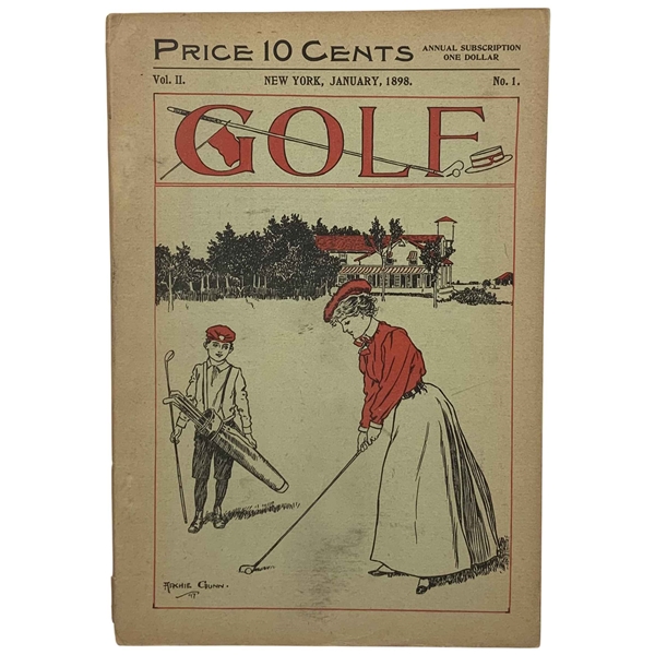 Golf Magazine. Josiah Newman, Vol. II, No. 1, January 1898.