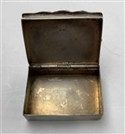 1890 Engraved Sterling Silver Snuff Box Given to M. Auchterlonie