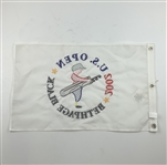 Two (2) Bethpage Black 2002 U.S. Open Pin Flags & Hat - Tiger Win