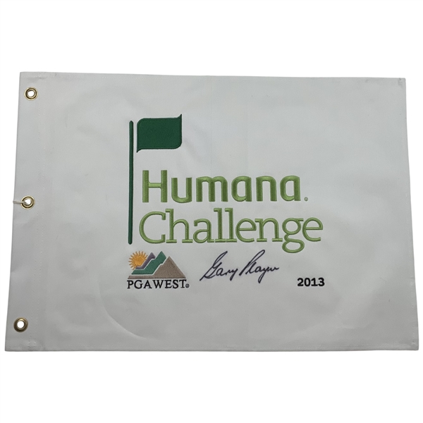2013 Humana Challenge PGA West Golf Pin Flag Signed by Gary Player JSA ALOA