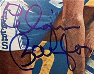 A Collection of Los Angeles Lakers Memorabilia Including Signed Sports Illustrated Magazines and Promotional Items