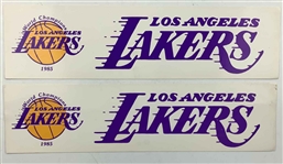 A Collection of Los Angeles Lakers Memorabilia Including Signed Sports Illustrated Magazines and Promotional Items