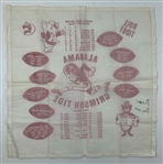 Paul Bear Bryant Signed Alabama Crimson Tide 1974 Schedule Handkerchief and Pennant Collection JSA ALOA