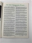 1947 US Open Championship at St. Louis Country Club Official Program - Lew Worsham Winner
