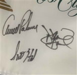 Capt. Arnold Palmer & Winning US Team Signed 1996 Presidents Cup Flag Presentation - Framed JSA #29576