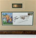 Jack Nicklaus Signed 1972 U.S. Open Commemorative Framed Display JSA ALOA