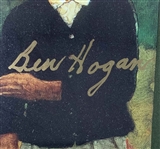 Ben Hogan Signed Mueller Card Tribute Collage - Framed JSA ALOA