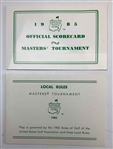 Collection of 1985 Masters Tournament Official Ephemera and Admittance Decals