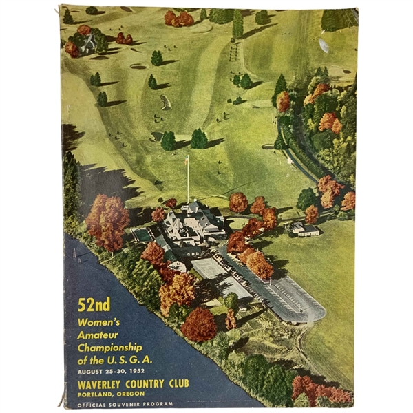 1952 US Womens Amateur Waverley Country Club Program 