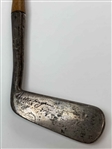 Walter Hagen Lambert Bros Sterling Sterling Dot Face Hickory Shaft Putter