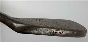 Walter Hagen Lambert Bros Sterling Sterling Dot Face Hickory Shaft Putter