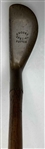 A Pair of Antique Brass Head Putter Golf Clubs with Hickory Shafts