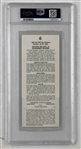 Tiger Woods Signed 1997 Disney Oldsmobile Golf Classic Full Ticket PSA DNA AUTO 10!
