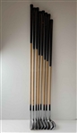 A Set of Nine Spalding Robert T. Jones Jr. Cushion Neck Kro-Flite Pyratone Shafted Golf Clubs
