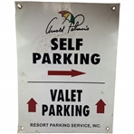 Vintage Arnold Palmer Metal Self and Valet Parking Directional Sign