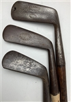 Collection of Eleven Antique Hickory Shafted Golf Clubs Including A. Duncan and Anderson Anstruther