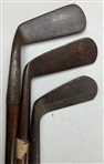Collection of Eleven Antique Hickory Shafted Golf Clubs Including A. Duncan and Anderson Anstruther