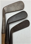 Collection of Eleven Antique Hickory Shafted Golf Clubs Including A. Duncan and Anderson Anstruther
