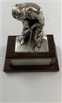 Silvered Metal Golf Trophy for the W. H. G. C. Sam Amziano Tournament 1976