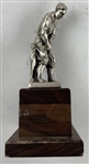 Silvered Metal Golf Trophy for the W. H. G. C. Sam Amziano Tournament 1976