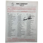 Arnold Palmer Signed 1997 Masters Tournament Par 3 Contest Program Sheet JSA ALOA