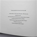 Prestwick GC 'The Club, the Members & the Championships 1851-1989' Ltd Ed /250 Leather Bound History Book