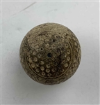 Antique Scottish Bramble Pattern Gutta-Percha Golf Ball