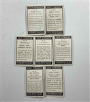 A Group of Seven 1923 Cope Brothers and Company Golf Strokes Kenilworth Cigarette Cards