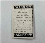 A Group of Seven 1923 Cope Brothers and Company Golf Strokes Kenilworth Cigarette Cards