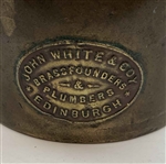 Late 1800's John White and Co Brass Gutta Percha Golf Ball Mold