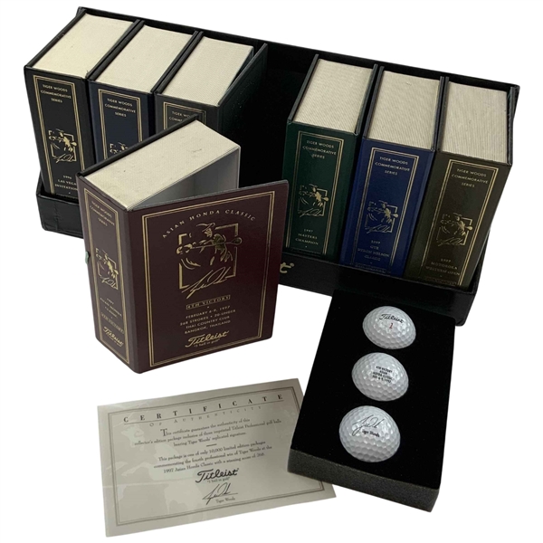 A Set of Titleist Tiger Woods Commemorative Series Limited Edition Golf Balls