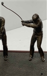 Jack Nicklaus Swing Sequence 5-Figure Bill Selby 'The Full Swing' Bronze-Five Golf Sculpture on Wood Base