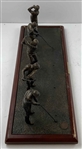 Jack Nicklaus Swing Sequence 5-Figure Bill Selby 'The Full Swing' Bronze-Five Golf Sculpture on Wood Base