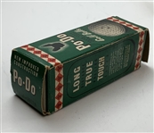 A Group of Three Po-Do Walgreen Golf Balls and Two Boxes of Gold Medal Hard Wood Golf Tees
