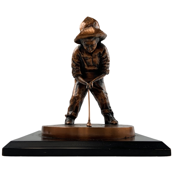 Pinehurst Country Club Balfour Putter Boy Bronze Sundial Statue