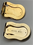 A Collection of Five Professional Golf Commemorative Money Clips