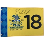 Brooks Koepka Signed 2018 PGA Championship Flag Bellerive Country Club JSA ALOA
