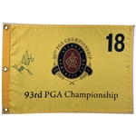 Keegan Bradley Signed 93rd PGA Championship Flag JSA ALOA