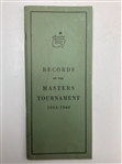 Nine Augusta National Golf Club Records of The Masters Tournament Souvenir Booklets 1968-1986
