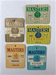 A Collection of Nine Masters Tournament Series Badges 1980-1989 Less 1986