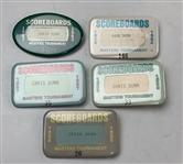 A Collection of Nine Masters Tournament Employee and Departmental Pinback Badges 1979-1993