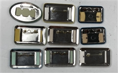A Collection of Nine Masters Tournament Employee and Departmental Pinback Badges 1979-1993