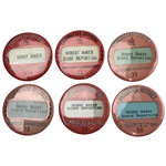 Six Masters Tournament Official Score Reporting Committee Badges 1989-1994