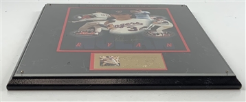 Nolan Ryan Signed The King of K Framed Baseball Memorabilia with 23K Gold Foil Stamp JSA ALOA