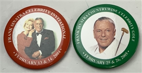 A Set of Six Frank Sinatra Celebrity Invitational Commemorative Pinback Buttons 2004-2010